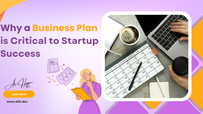 An image symbolizing the concept of a business plan with simple elements.