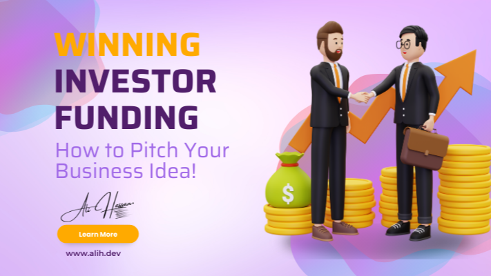 Pitch your business idea to investors during a professional meeting to secure funding.