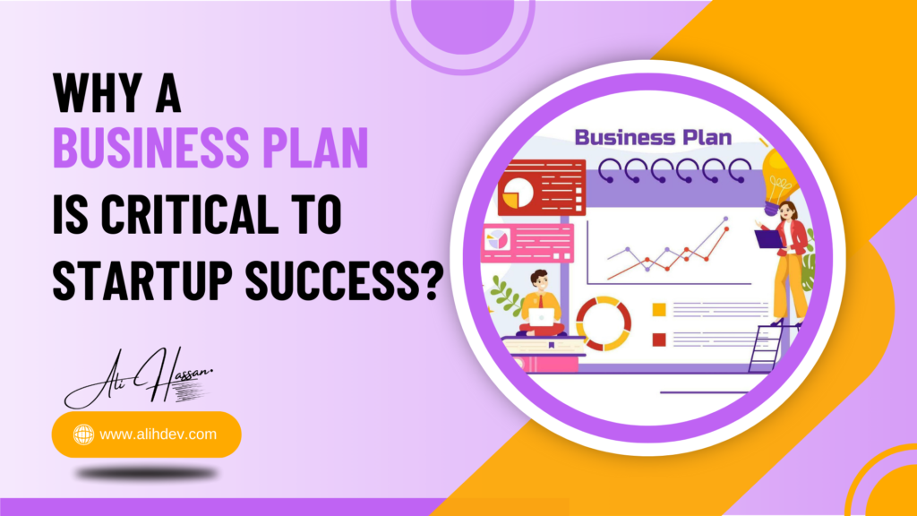 An image symbolizing the concept of a business plan with simple elements.